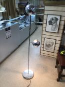 A PRESENT TIME FLOOR LAMP IN CHROME