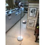 A PRESENT TIME FLOOR LAMP IN CHROME