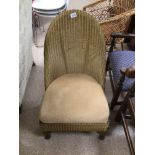 A VINTAGE LLOYD LOOM (LUSTY) CHAIR