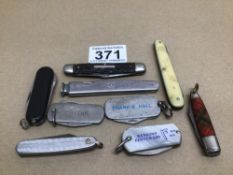 A QUANTITY OF MAINLY VINTAGE FRUIT KNIVES