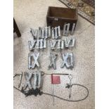 A QUANTITY OF METAL GOLF NUMBER MARKS 1-12 (POSSIBLY BY JACQUES), UK P&P £20