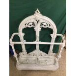 A VICTORIAN CAST IRON UMBRELLA/STICK STAND