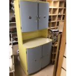 A SHABBY CHIC VINTAGE 1950'S,60'S KITCHEN UNIT BY SHEFCO 182 X 50 X 85CM