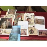 A QUANTITY OF EPHEMERA MAINLY COPIES OF COLOURED LITHOGRAPHS