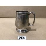 A VICTORIAN HALLMARKED SILVER CHRISTENING MUG BIRMINGHAM 1878 194G £15 P/P