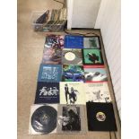 A LARGE COLLECTION OF VINYL ALBUMS INCLUDING LOUIS ARMSTRONG, BEETHOVEN, FLEETWOOD MAC AND MORE