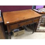 A VICTORIAN PERIOD CONSOLE TABLE WITH DRAWER 92 X 50 X 77CM