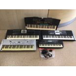 A QUANTITY OF KEYBOARDS, YAMAHA AND MORE