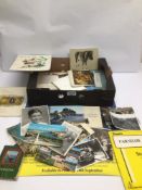 A MIXED COLLECTION OF PHOTOGRAPHS AND POSTCARDS (SOME BLACK AND WHITE) AND A PROMOTIONAL MOVIE