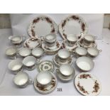 A MIXED VINTAGE COLLECTION OF TABLEWARE MOSTLY PARAGON WITH A THIRTY-EIGHT PART PIECE SET OF THE
