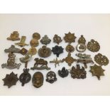 VARIOUS MILITARY CAP BADGES ETC