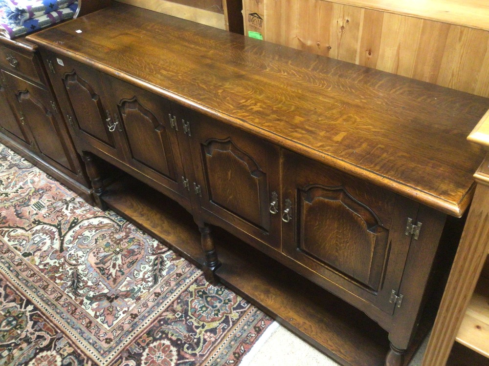 A LARGE COUNTRY SIDEBOARD