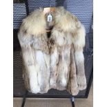 A VINTAGE LADIES FUR JACKET SIZE 16