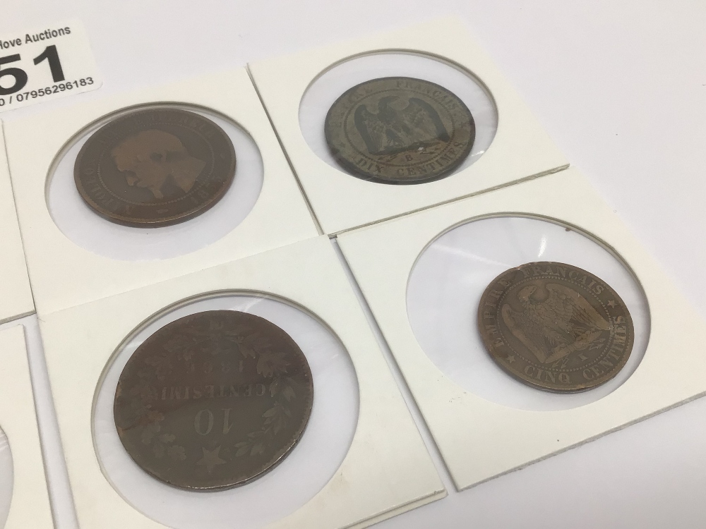 EIGHT 19TH CENTURY CONTINENTAL COINS - Image 3 of 3