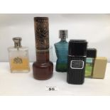 A QUANTITY OF VINTAGE LADIES PERFUME AND MEN's COLOGNE BOTTLES (MANY OF WHICH HAVE CONTENTS