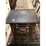 A VICTORIAN BAMBOO TABLE/MAGAZINE RACK APPROX 53 X 72 X 38CM