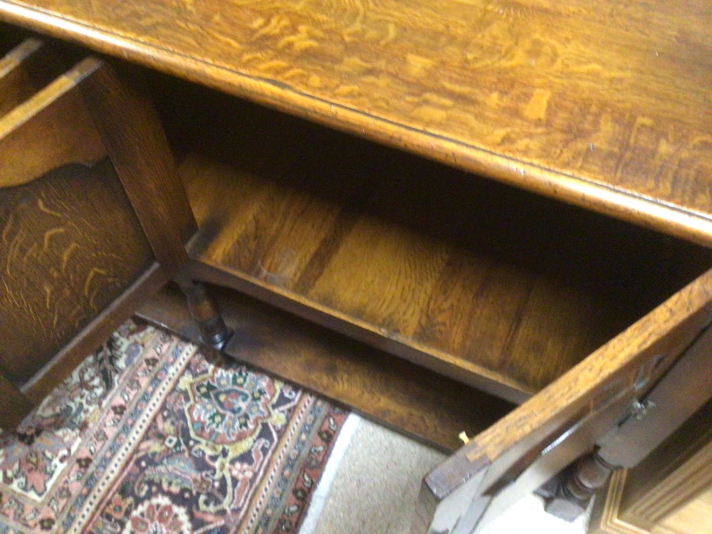 A LARGE COUNTRY SIDEBOARD - Image 4 of 4