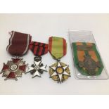 FOUR CONTINENTAL MEDALS INCLUDING ENAMELLED EXAMPLES