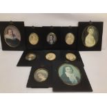 A QUANTITY OF VINTAGE MINIATURE PRINTS