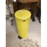 A YELLOW BARBANTIA PEDAL BIN