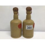 A PAIR OF CARLTON WARE (GUINNESS IS GOOD FOR YOU) STONEWARE BOTTLES 18CM