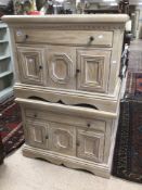 TWO AMERICAN MADE CHESTS BOTH WITH SINGLE DRAWER