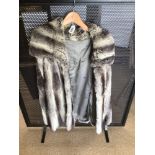 A VINTAGE LADIES RABBIT FUR 3/4 LENGTH COAT A/F