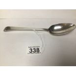 POSSIBLY AN EARLY GEORGIAN HM SILVER TABLESPOON 22.5CM 64G