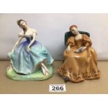 TWO ROYAL DOULTON FIGURINES GISELLE HN2139 AND ROMANCE HN2430