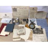 A COLLECTION OF THE ROYAL AIR FORCE AND WAAF MILITARIA INCLUDING DOCUMENTS, PATCHES AND MORE