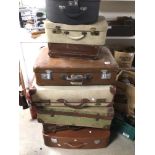 A LARGE COLLECTION OF VINTAGE CASES, INCLUDES GLOBETROTTER, PIXIES, REVELATION, AND MORE