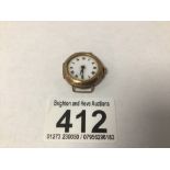 A LADIES 375 GOLD VINTAGE WATCH A/F, TOTAL WEIGHT 11 GRAMS