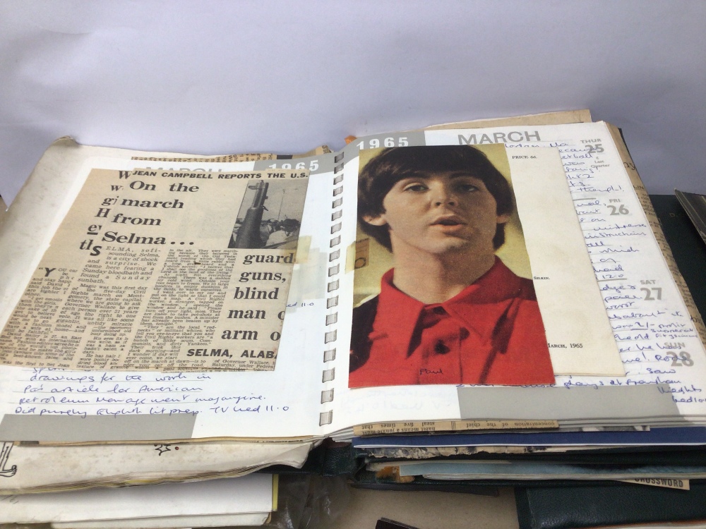 A BOX OF MIXED EPHEMERA POSTCARDS, 1960S ITEMS, BILLY FURY, BEATLES AND MORE - Image 4 of 6