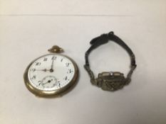 BUCHERER PASTE SET COCKTAIL WATCH AND GOLD PLATED WATCH, UNTESTED