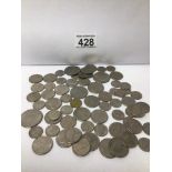 MIXED USED SILVER COINAGE AMERICAN