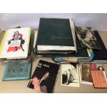 A BOX OF MIXED EPHEMERA POSTCARDS, 1960S ITEMS, BILLY FURY, BEATLES AND MORE