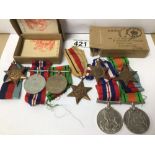 TWO BOXED WW2 CAMPAIGN MEDALS