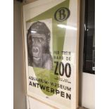 A FRAMED AND GLAZED ORIGINAL PROMOTIONAL POSTER FROM 1958, 111 X 71CM