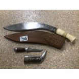 TWO MIDDLE EASTERN DAGGERS, LARGEST 40CM