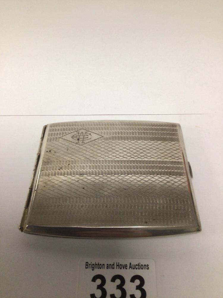 WHITE METAL CIGARETTE CASE STAMPED 'SILVER' 111g - Image 2 of 4