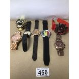 MIXED WATCHES INCLUDES A VINTAGE GUINNESS WATCH AND MORE