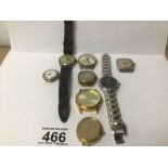 A QUANTITY OF VINTAGE WATCHES INCLUDES, SWISS HILL, LORUS AND MORE