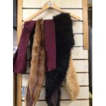 A QUANTITY OF FUR STOLES