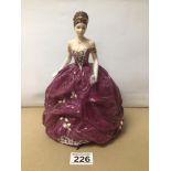 A COALPORT FIGURINE (EMMA) LIMITED EDITION, 24CM