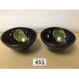TWO EARLY CHINESE PORCELAIN TEA BOWLS (SONG), 11CM DIAMETER