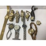 ELEVEN VARIOUS LADIES WATCHES