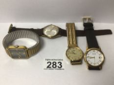FOUR GENTS WATCHES, UNTESTED AVIA, PULSAR AND ACCURIST