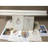 A QUANTITY OF MASONIC EPHEMERA INCLUDES DINNER MENUS, PHOTOGRAPHS, AND CERTIFICATES 1940'S AND MORE