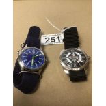 TWO ORIS WRISTWATCHES, UNTESTED