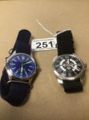 TWO ORIS WRISTWATCHES, UNTESTED